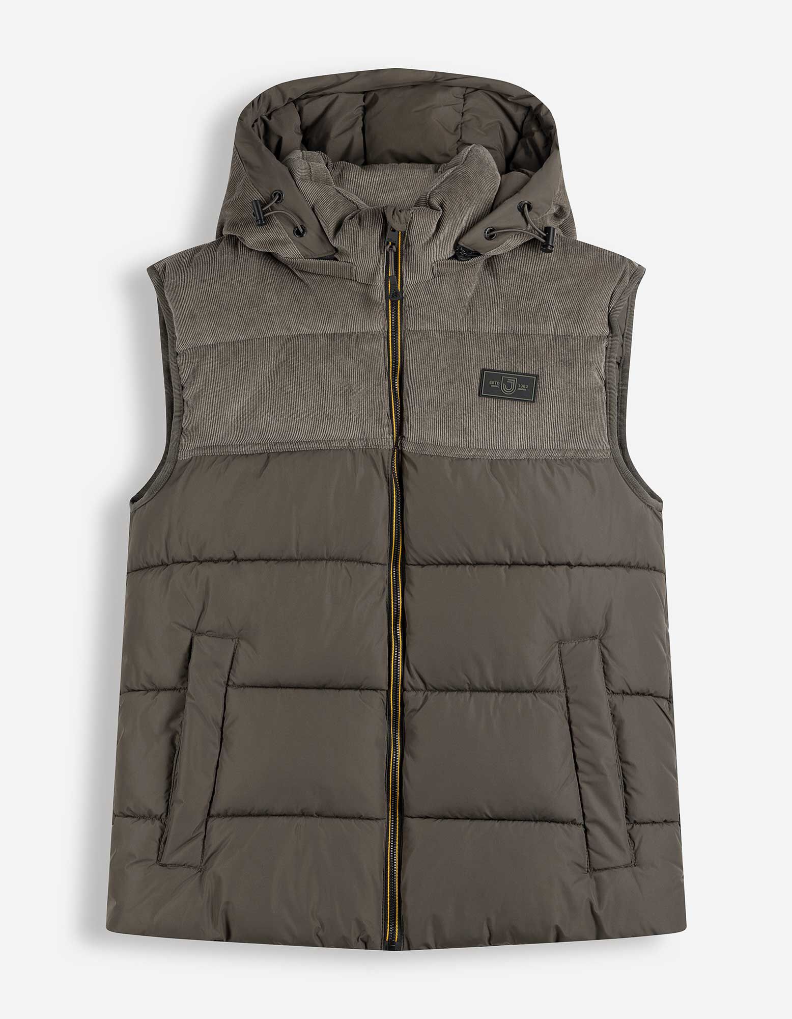 Gilet - Velours c&ocirc;tel&eacute; - vert fonc&eacute;