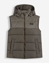 Gilet - Velours c&ocirc;tel&eacute; - vert fonc&eacute;