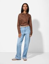 Gürtel - einfarbig - beige