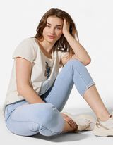 Caprihose - Skinny Fit - hellblau