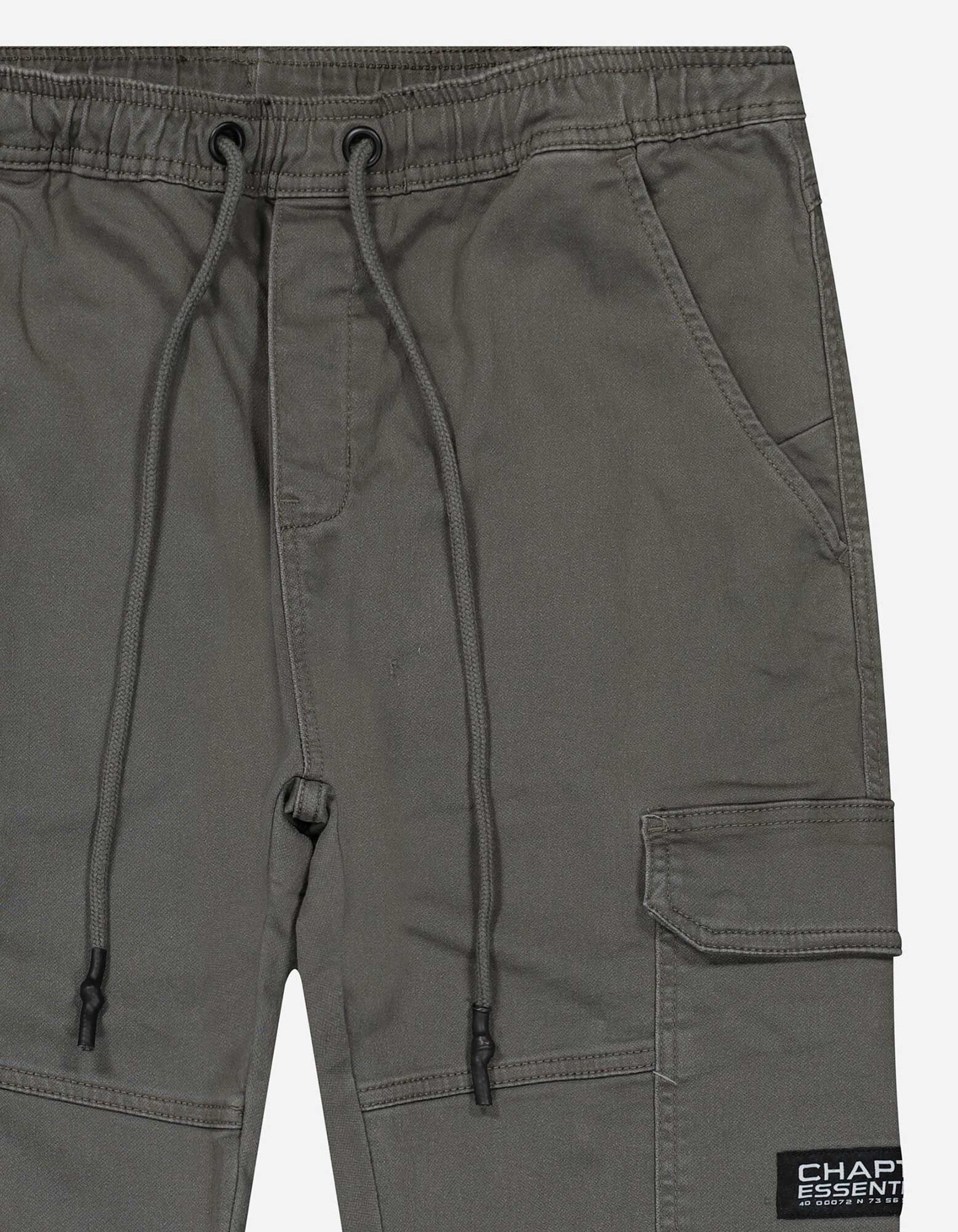 Pantalon cargo - Teneur en stretch - Gris