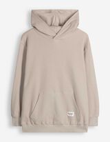 Sweatshirt - Waffelstruktur - Beige