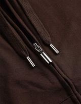 Sweatjacke - Kapuze mit Tunnelzug - dunkelbraun