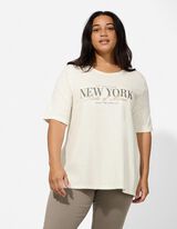 T-shirt - Borduursels - wit