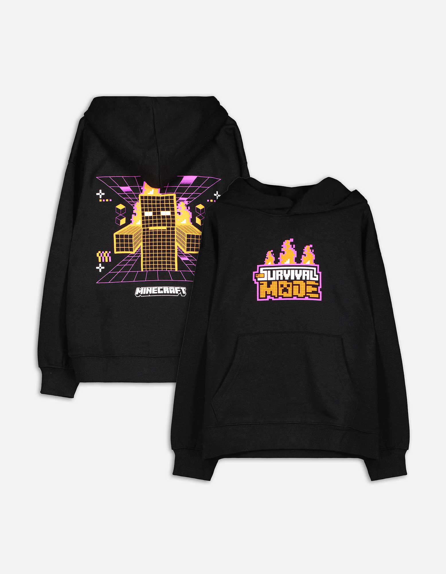 Minecraft felpa con cappuccio on sale