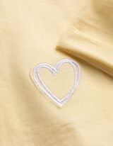 T-Shirt - Stickereien - hellgelb