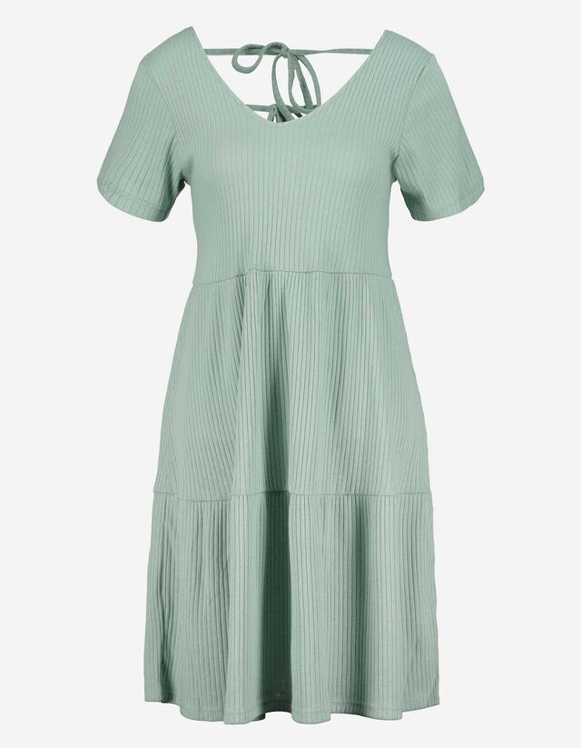 Damen Kleid Rippenstruktur Takko Fashion 