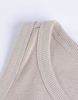 Top - Ärmellos - hellgrau