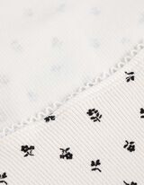 T-Shirt - Allover-Print - weiß