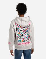 Mikina s kapucňou - Zadn&yacute; v&yacute;tlačok - bezova