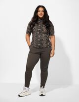 Shirt - Viskose-Mix - schwarz