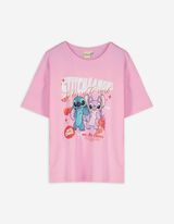 T-Shirt - Lilo & Stitch - rosa