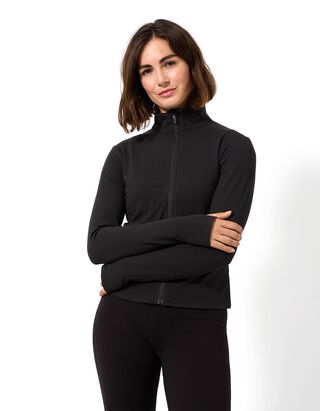 Sweatvest - Zachte touch - Zwart