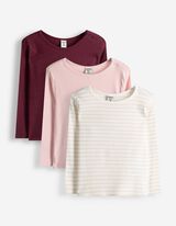 Langarmshirt - Gerippt