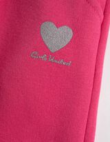 Bėgiojimo kelnės - Įprastas ilgis - ryskiai rozinis