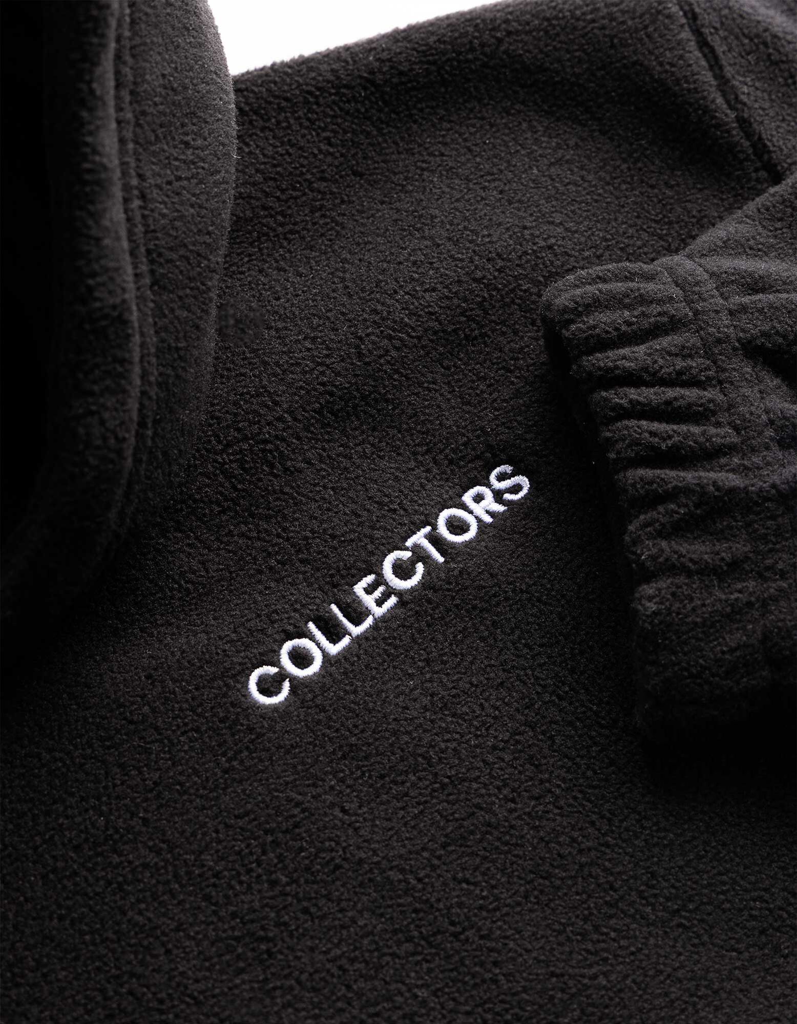 Fleecepullover - Oversized Fit - Schwarz