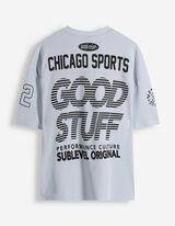 T-Shirt - V-Ausschnitt - hellblau