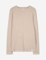 Pullover - Estremità arrotolate - beige