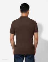 Poloshirt - einfarbig - dunkelbraun