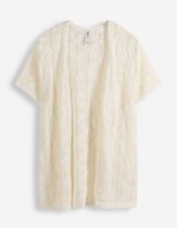 Cardigan - Baumwoll-Mix - wei&szlig;