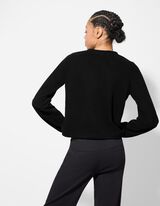 Maglia - Perle decorative - nero