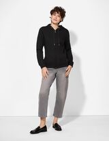 Tepl&aacute;kov&aacute; bunda - Kapucňa - cierna