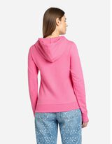 Cipz&aacute;ros meleg&iacute;tőfelső - Zsin&oacute;ros kapucni - pink