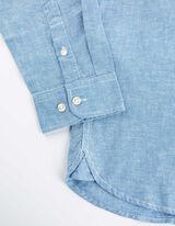 Košulja - Mješavina lana - svijetlo plava