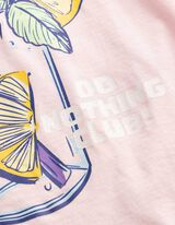 T-shirt - Voorkantprint - Lichtroze