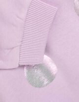 Sweatshirt - Allover-Print - lila