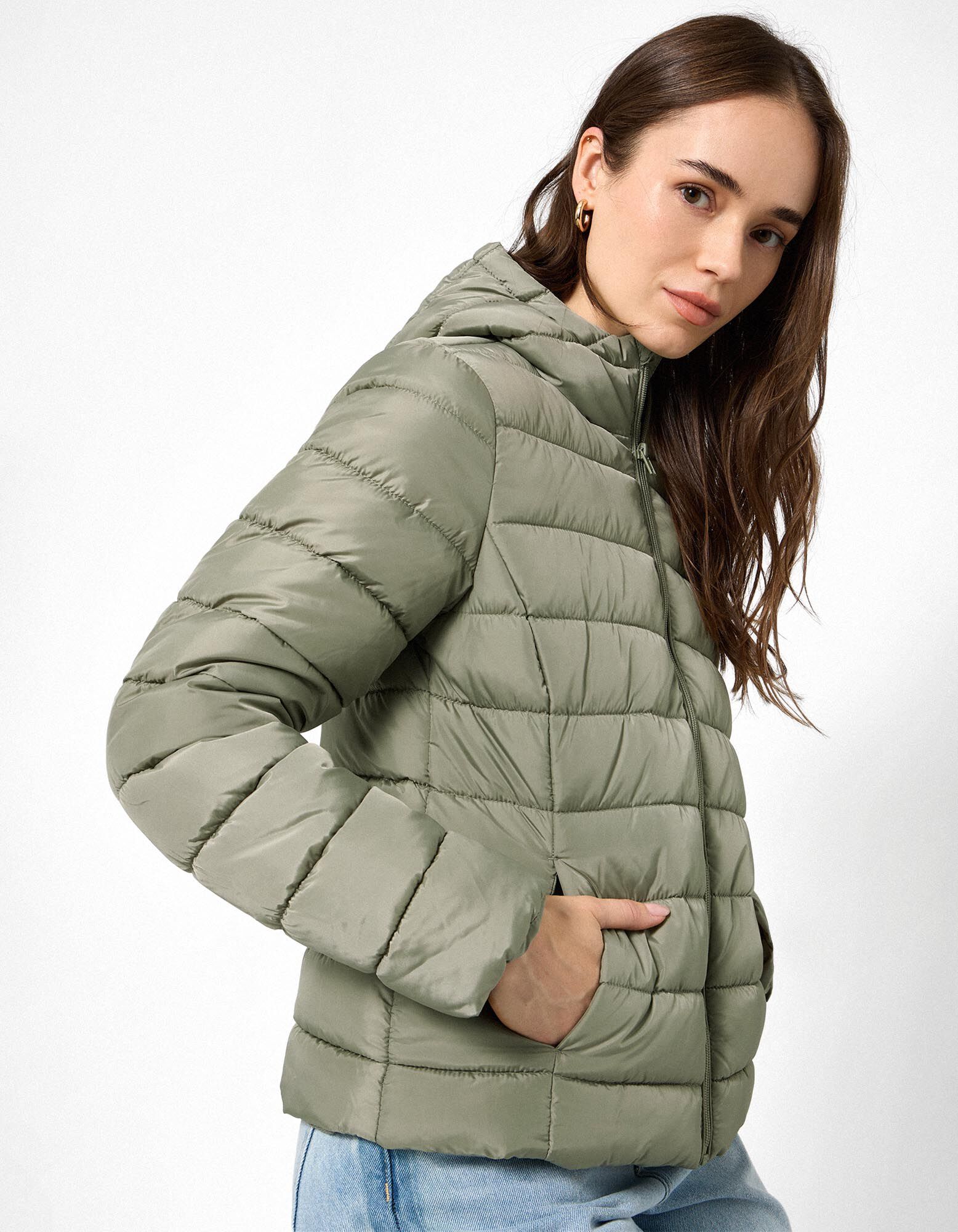Steppjacke - Wasserabweisend - Khaki