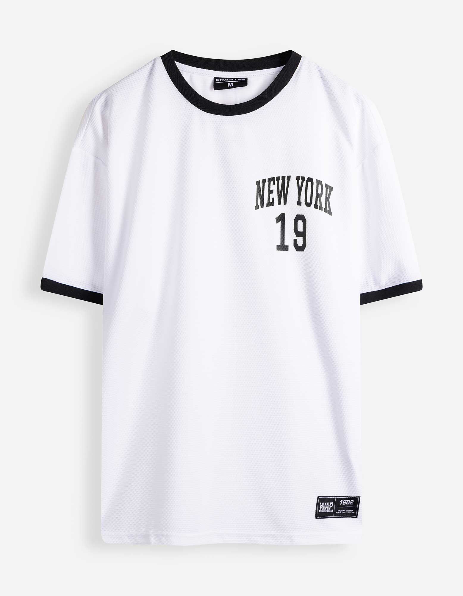 T-shirt - Mesh - wit