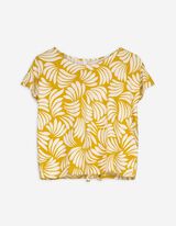 T-Shirt - Allover-Print - dunkelgrün