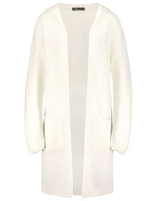 Damen Longcardigan mit Kapuze