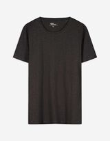 T-Shirt - Meliert - schwarz