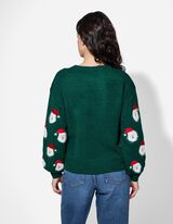 Pullover - Christmas - dunkelgrün
