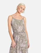 Maksi haljina - LENZING&trade; ECOVERO&trade; - zeleno