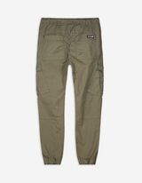 spodnie bojówki - troczek na dole - ciemny zielony