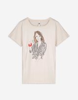 Tricou - Imprimeu - Alb