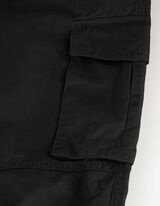 joggersy - elastyczny pas - czarny