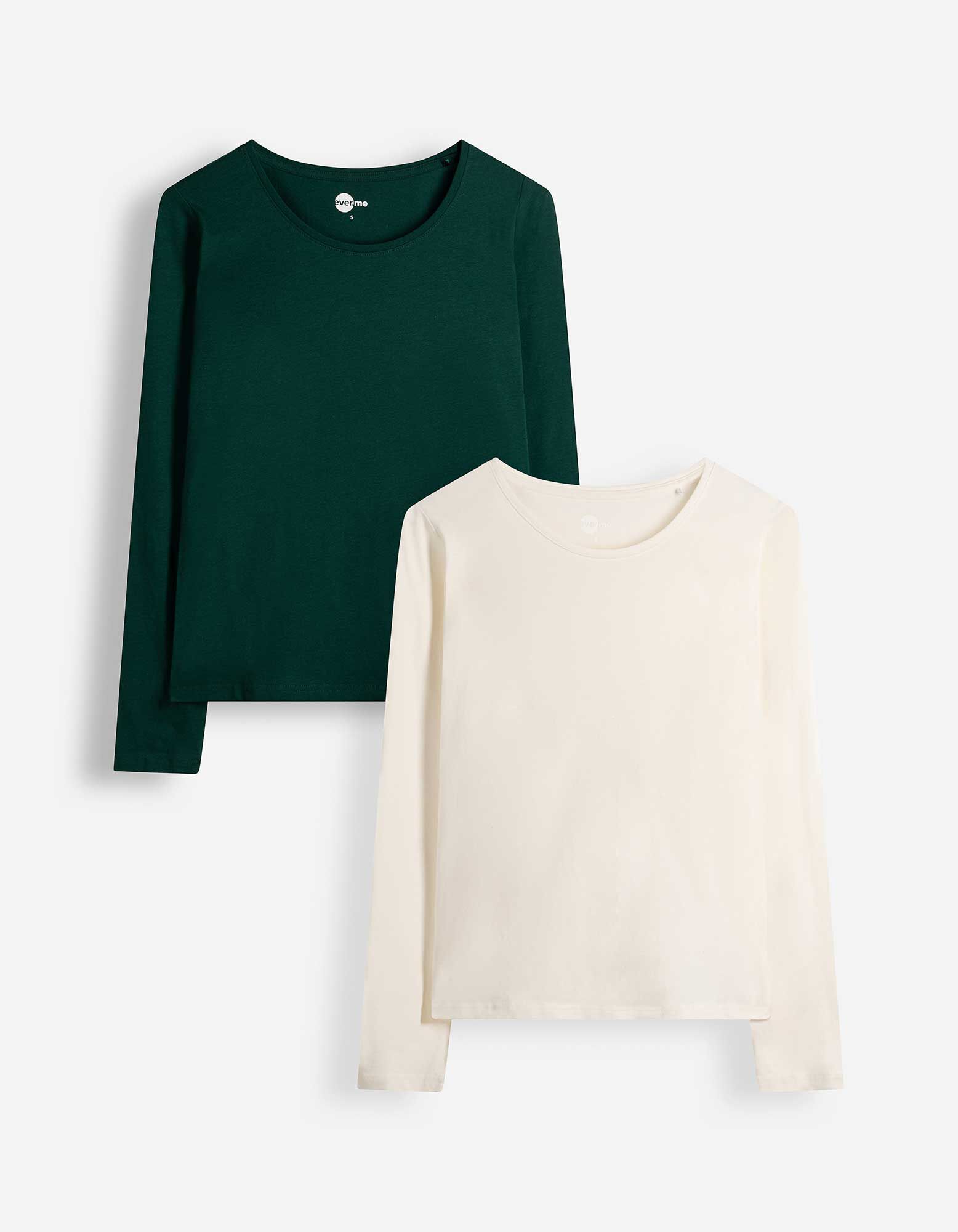 Langarmshirt - 2er-Pack