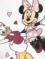 Set van sweatshirt en legging - Minnie & Katrien - wit