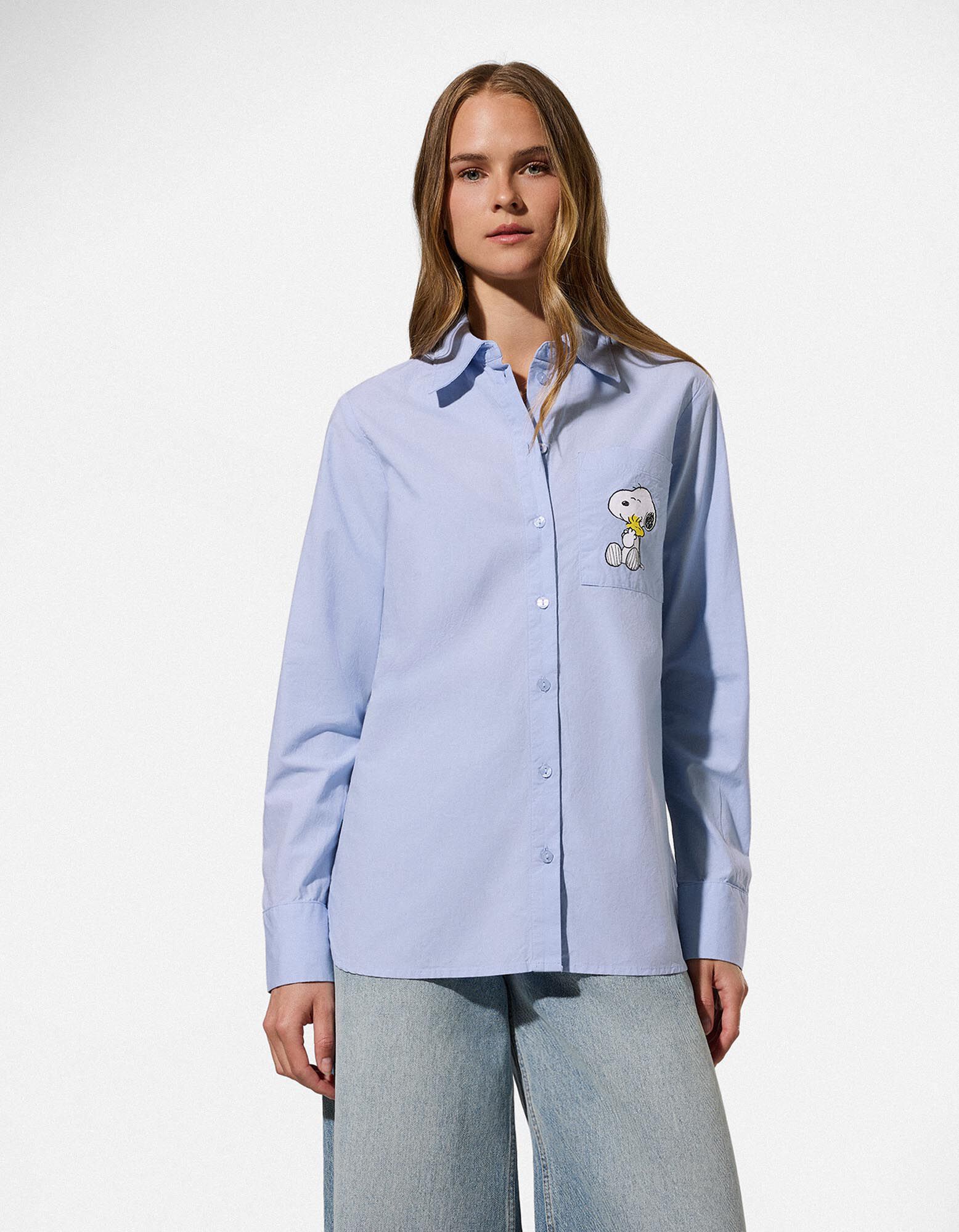 Bluse - Snoopy - Hellblau