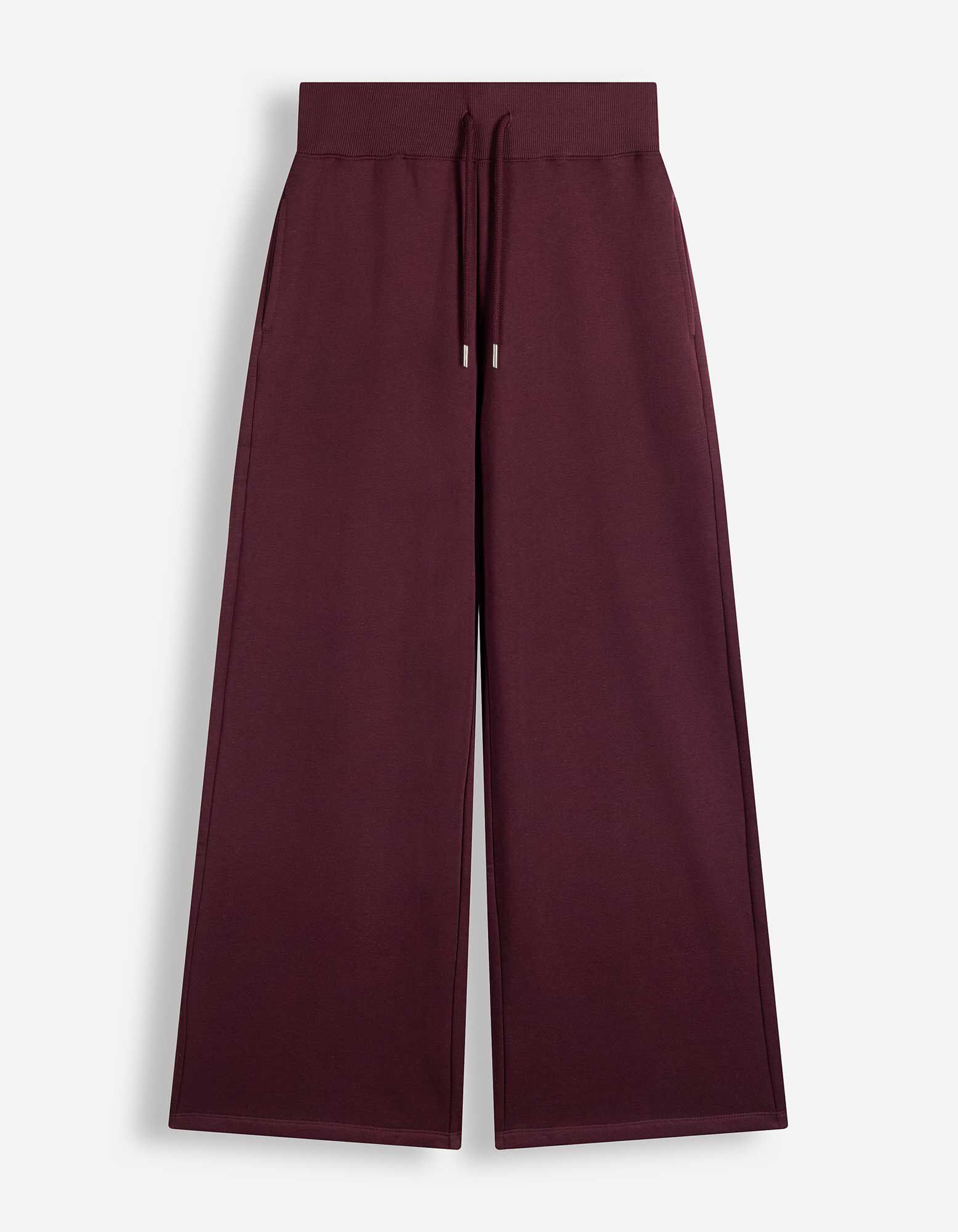 Jogpants - Gerippte Abschl&uuml;sse - Lila