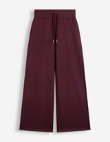 Jogpants - Gerippte Abschl&uuml;sse - Lila