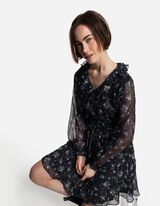 Bluza-haljina - crno