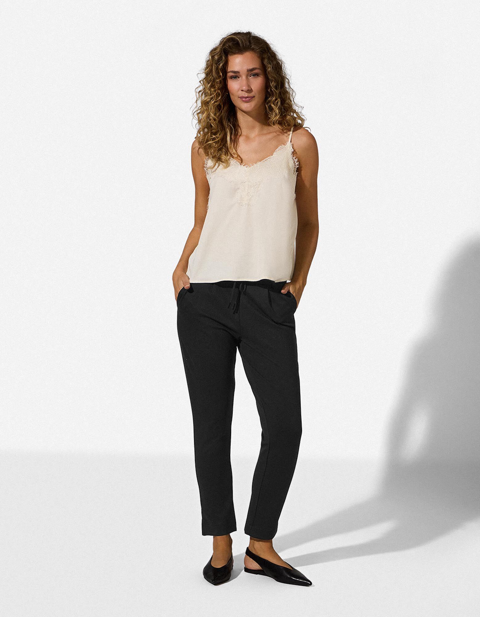 Hose - Regular Fit - Schwarz