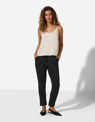 Hose - Regular Fit - Schwarz