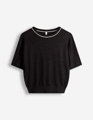 Pullover - Kurze &Auml;rmel - schwarz