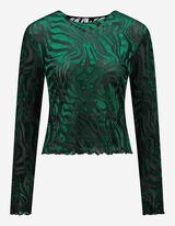 Damen Langarmshirt - Allover-Muster